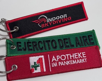 Llaveros personalizados, llaveros bordados personalizados, llaveros bordados, etiquetas de bolsos bordadas personalizadas, etiquetas de tripulación personalizadas, llaveros de motociclista