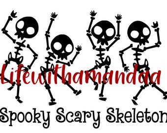 Spooky Scary Skeleton svg