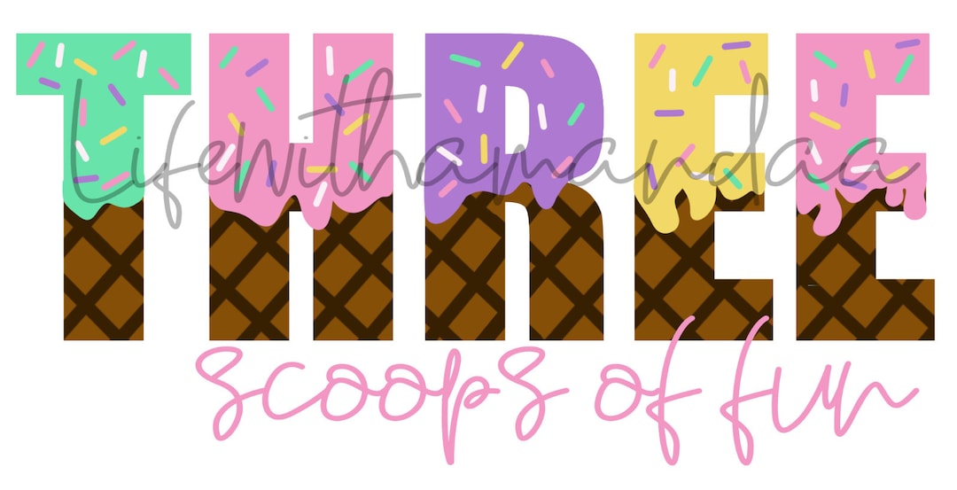Three Scoops of Fun Etsy