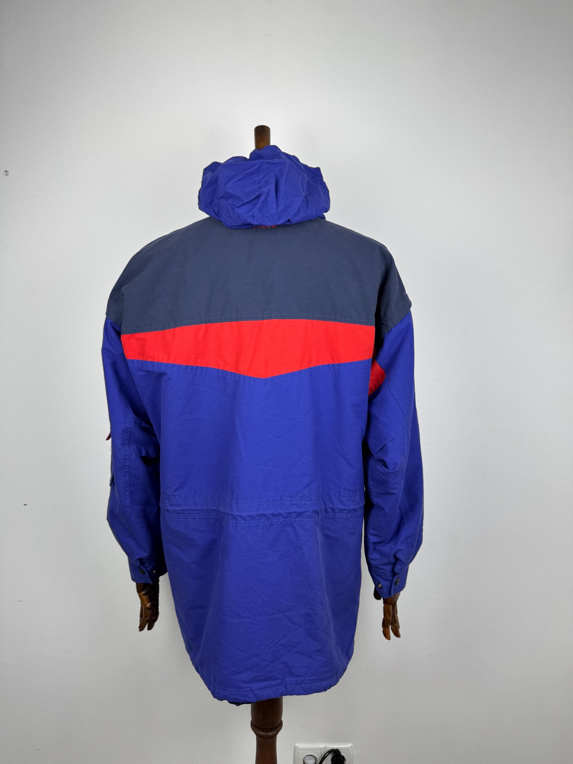 Vintage 90s Volvo Collection Ski Jacket Blue Red Gorpcore Racing