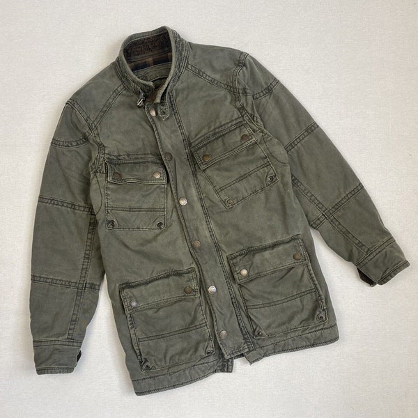 Mens Vintage Abercrombie Fitch Military Pocket Jacket size XS