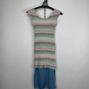Robe Missoni En V Avec Noeud - Imprimé Chevron - Taille 6/40 IT - NWOT (Neuve Sans étiquette)