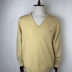 Men&#39;s Vintage Pringle Scotland Wool V-Neck Sweater size XL