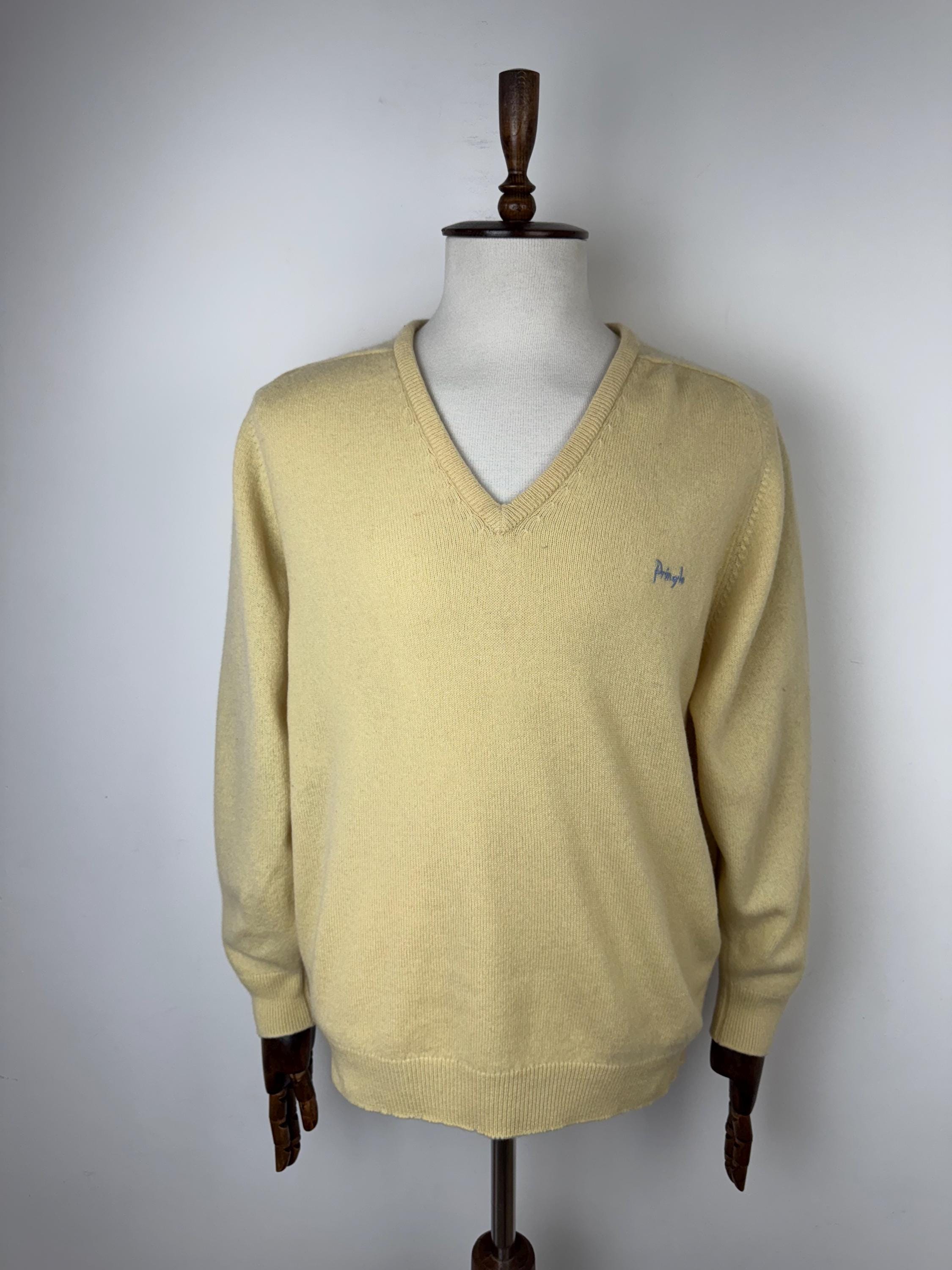 Men's Vintage Pringle Scotland Wool V-neck Sweater Size XL - Etsy