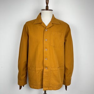Veste de travail en toile pour homme Brook Taverner, jaune moutarde, taille XXL
