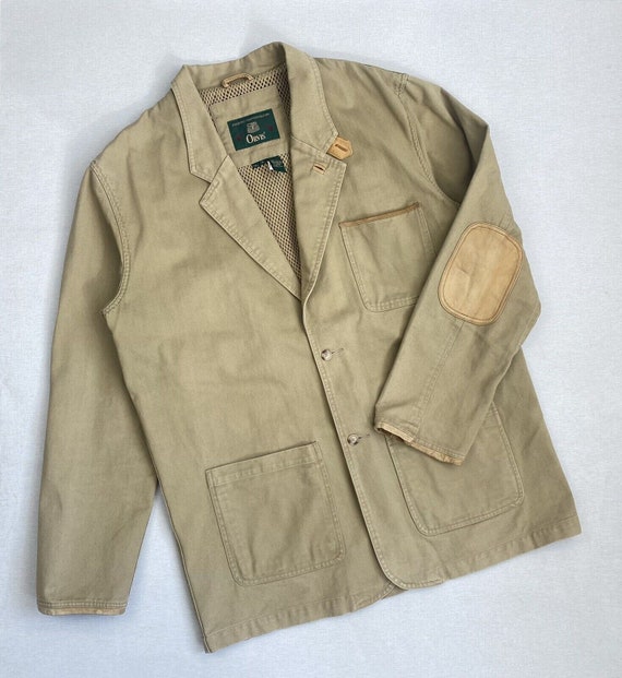 Mens Vintage Orvis Jacket Tan Sport Coat Blazer Hike Chore Outdoor Fishing L Etsy
