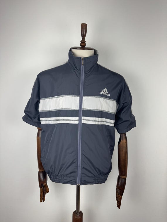 Men's Vintage Adidas Full Zip Short Sleeve Jacket Size M - Etsy