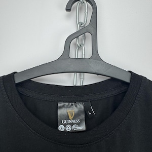 Guinness 0.0 T-shirt Herr Stor Svart Toucan Grafisk Öllogotyp Kortärmad bild 4