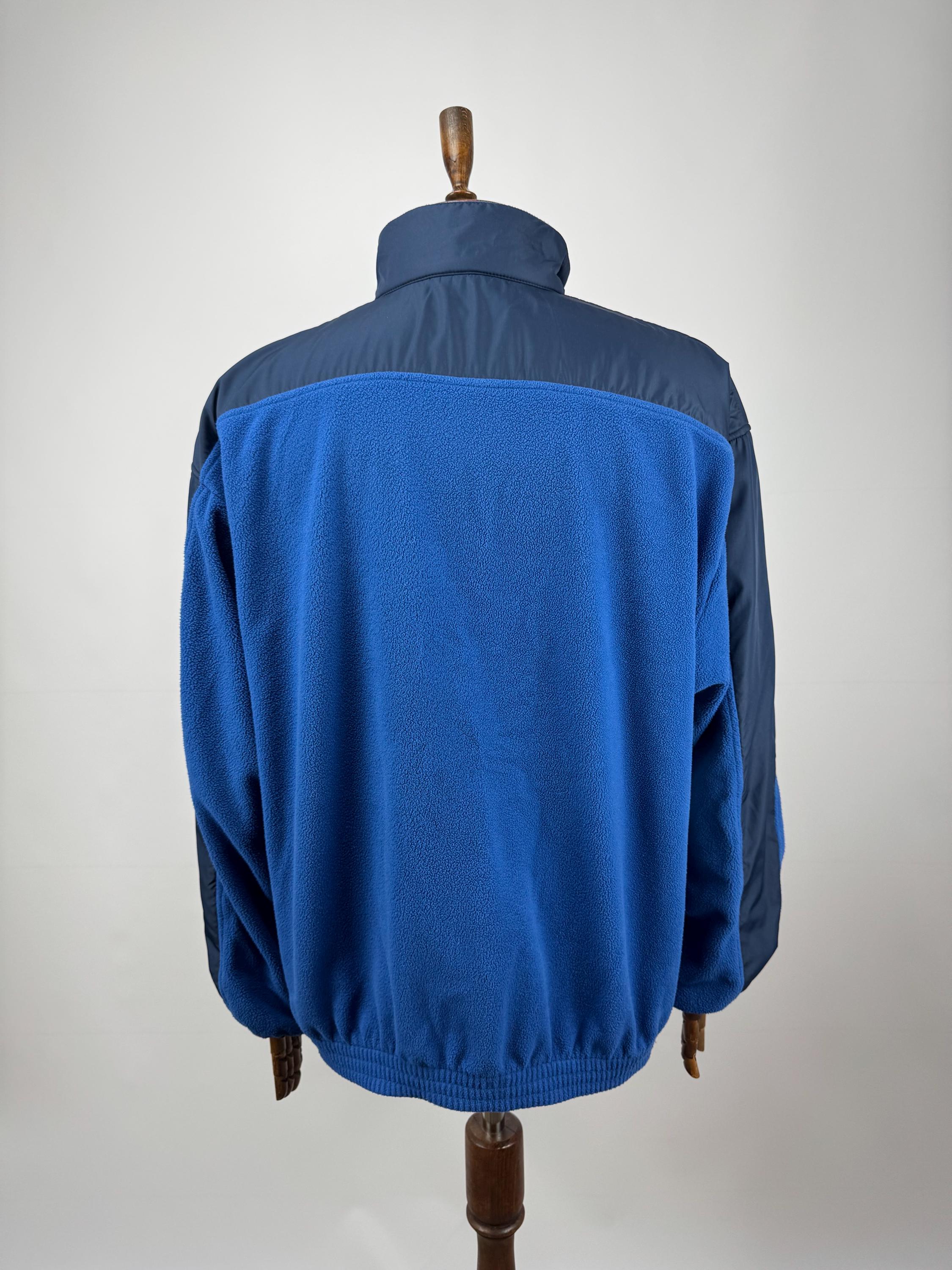 Vintage 90s 00s Nike Quarter Zip Fleece Pullover Blue Swoosh Men's