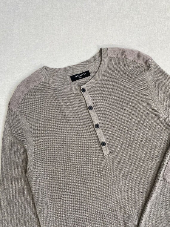 Mens Vintage Allsaints Bram Grandad Sweater size S View 2
