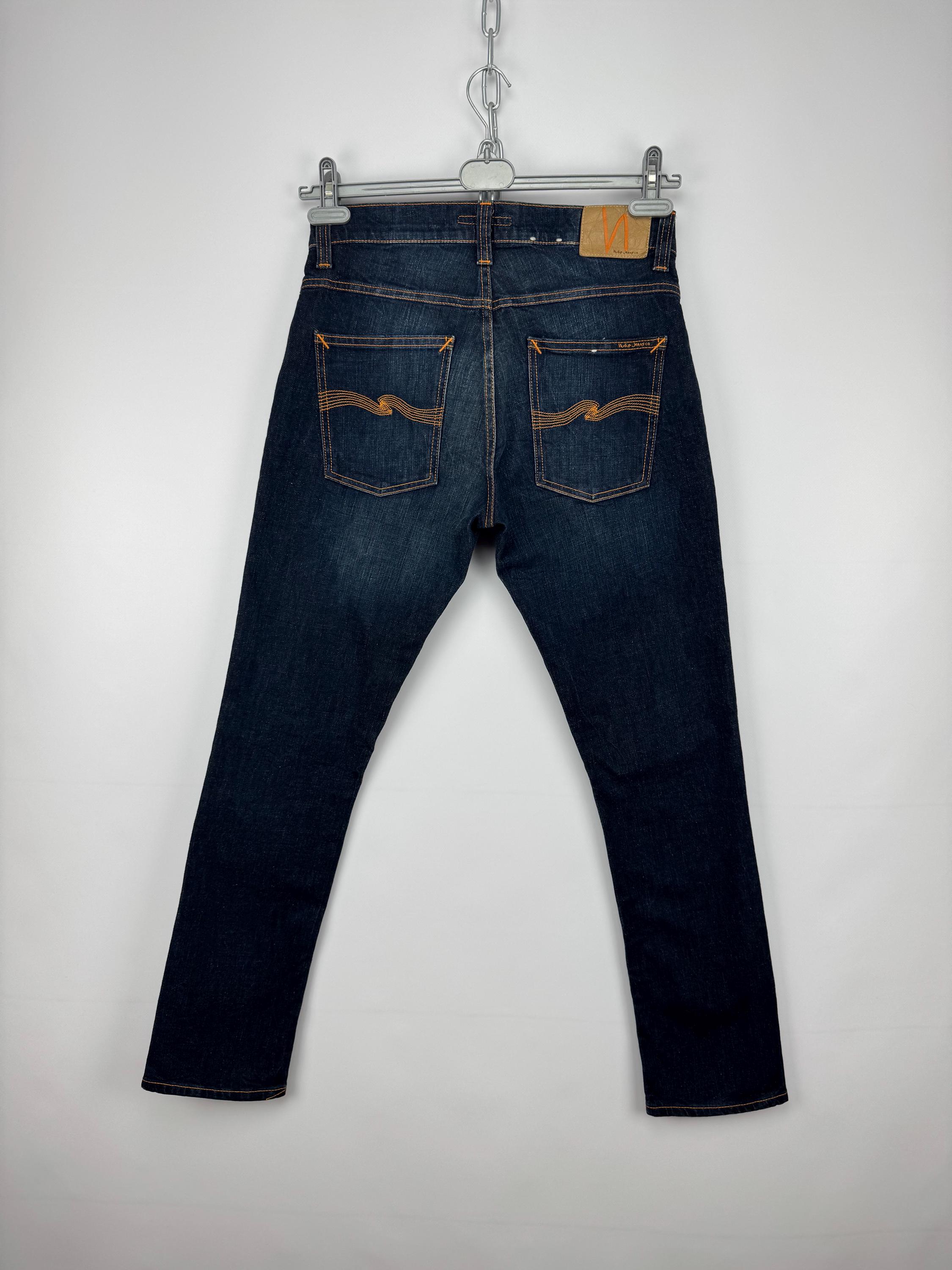 美品】 Nudie Jeans SLIM JIM W32 L32 濃紺 メンズ デニム・ジーンズ