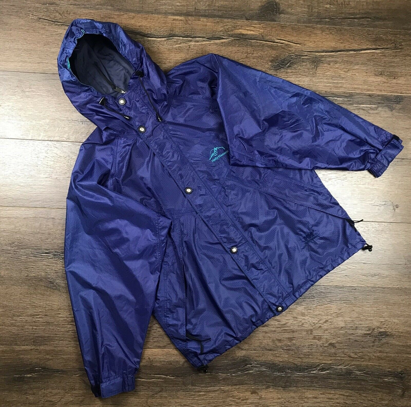 Men’s Vintage Helly Hansen Jacket Waterproof Oversized Hooded size M