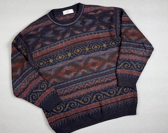 Men&#39;s Vintage St. Michael Makes Spencer Patterns Oversized Acrylic Sweater sz L