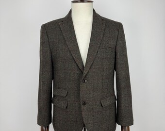 Next Tailoring Blazer Mens 42S 100% Wool Tweed Check Jacket Tailored Fit