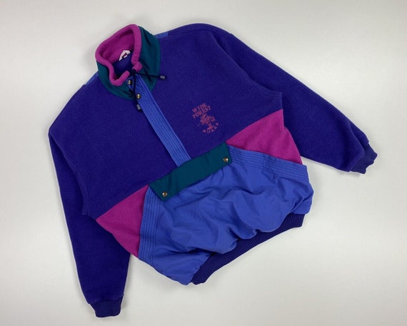 Mens Vintage RUKKA Aztec Fleece Jacket 