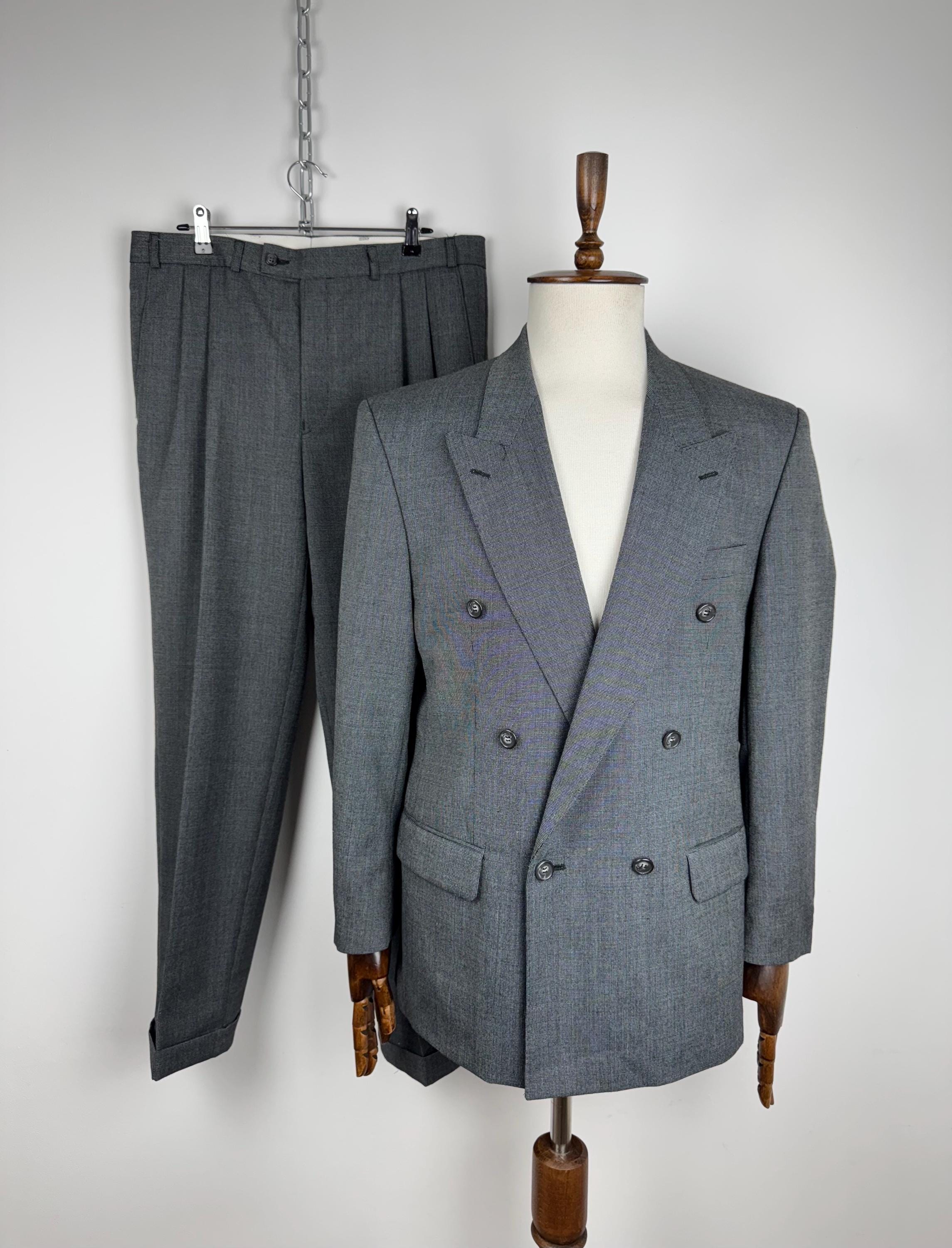 Mens 90s Double Breasted Suit - Etsy