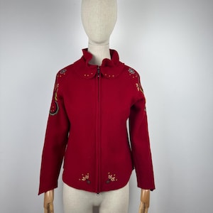 Women&#39;s Vintage Norlender Norway Wool Full Zip Jacket size M