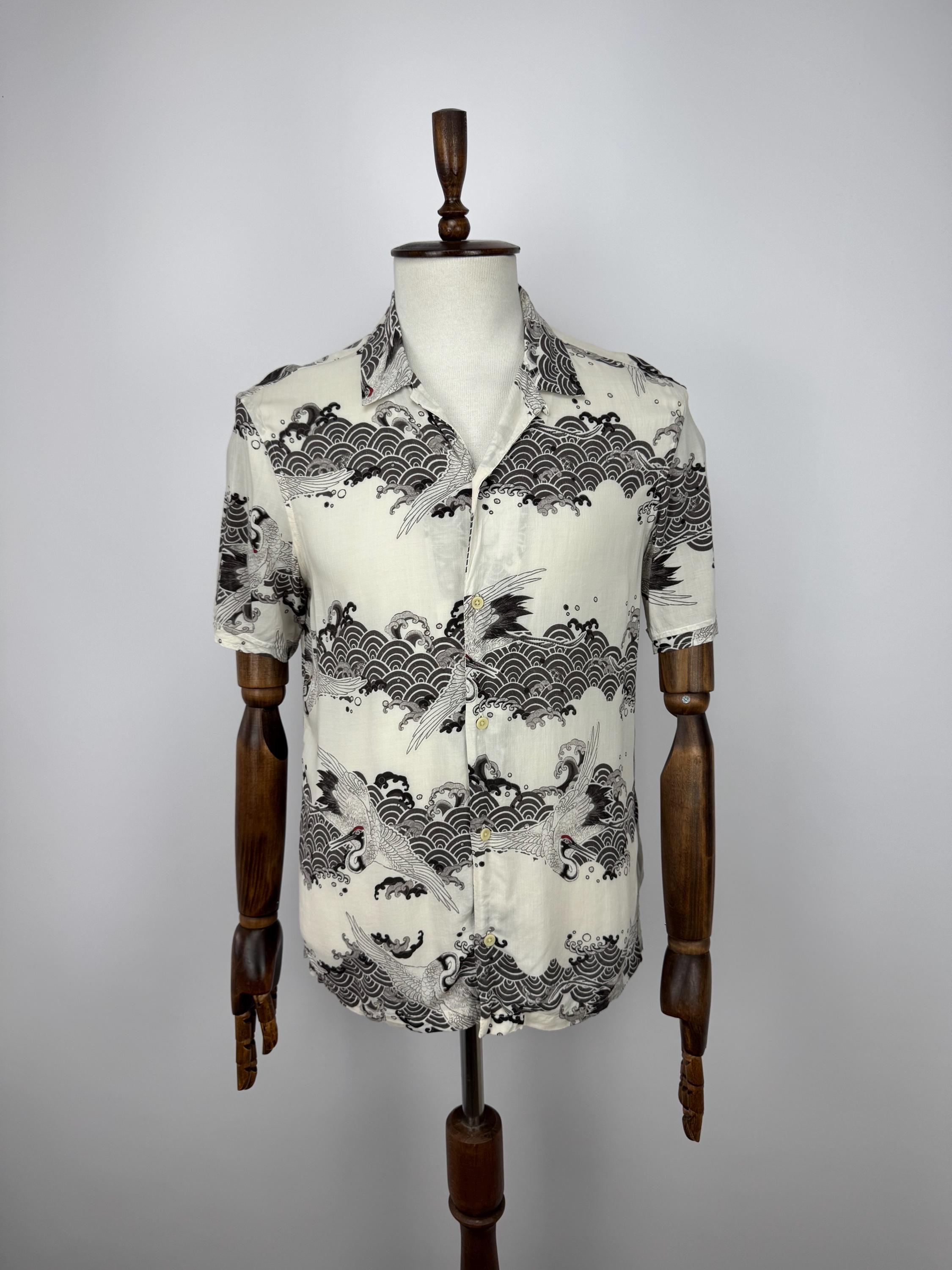 Allsaints Crane Short Sleeve Shirt Hawaii Style Men's Size M - Etsy