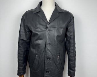 vintage Ben Sherman シングルライダース レザージャケット Men's Vintage Ben Sherman Genuine Leather Motorcycle Jacket Medium
