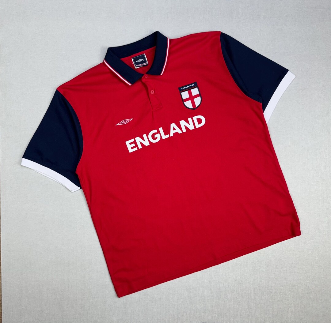 UMBRO England Nationwide シャツ 90年代 Men's Vintage 90' Umbro England Polo Short Sleeve Shirt Size XL - Etsy