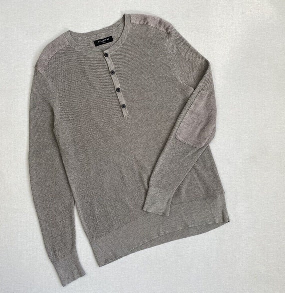 Mens Vintage Allsaints Bram Grandad Sweater size S