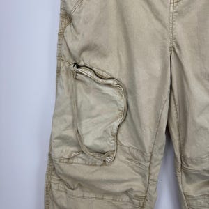 Vintage We The Free Free People Cargo Pants Beige Utility Tactical Women Size M Y2K image 4