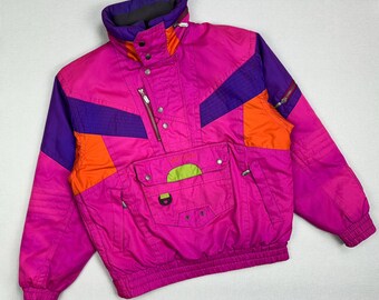 Men's Vintage Nevica Ski Snowboard Anorak Nylon Jacket size 50