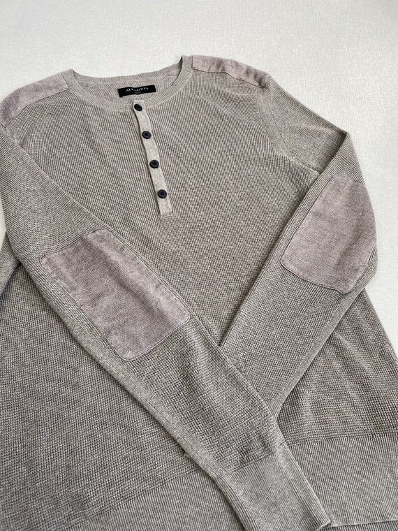 Mens Vintage Allsaints Bram Grandad Sweater size S View 4