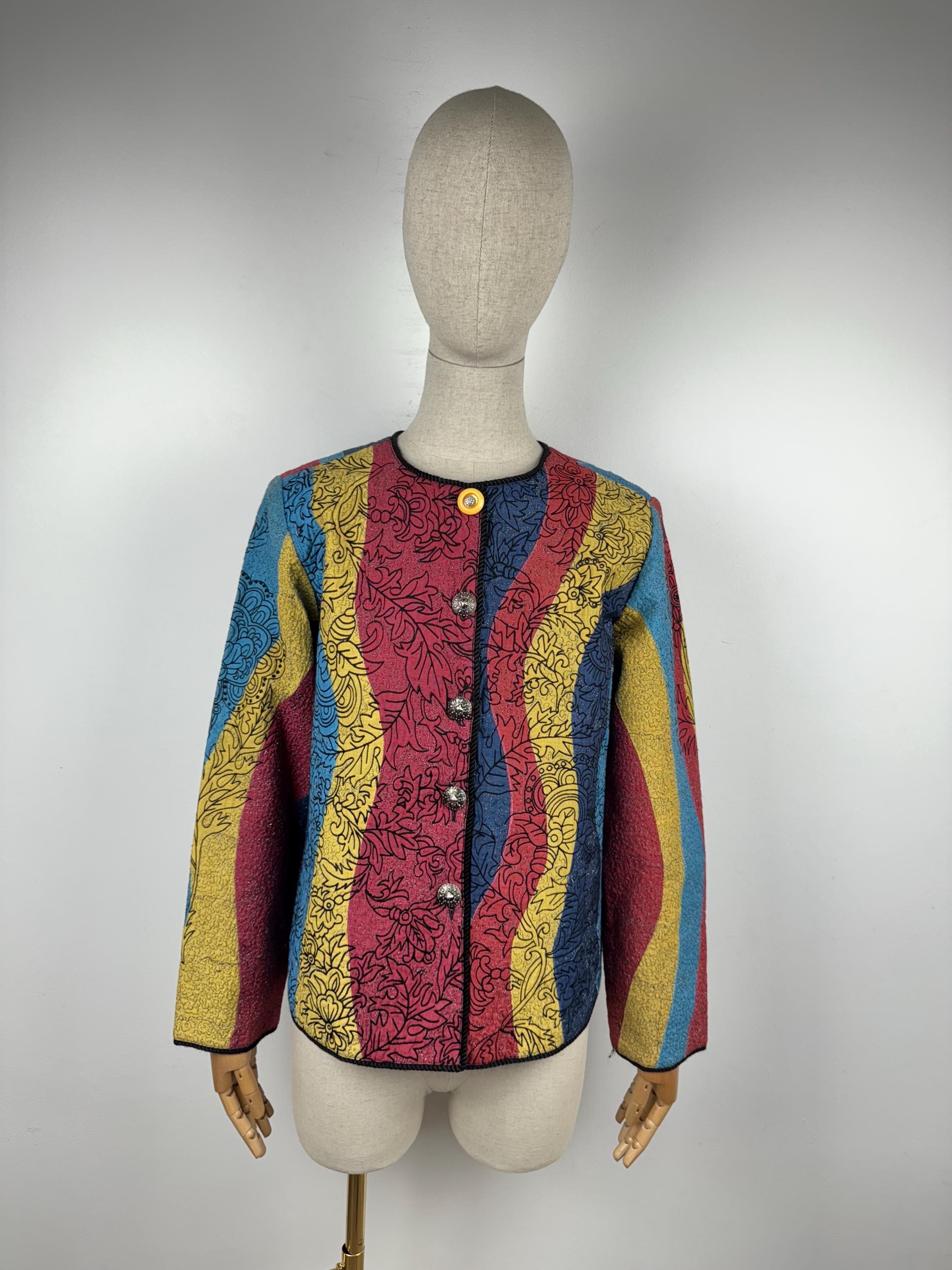 80s VINTAGE Indigo Moon 刺繍ブルゾン ジャケット 装飾 Vintage Indigo Moon 80's Southwest Theme Jacket – DESERT MOSS VINTAGE