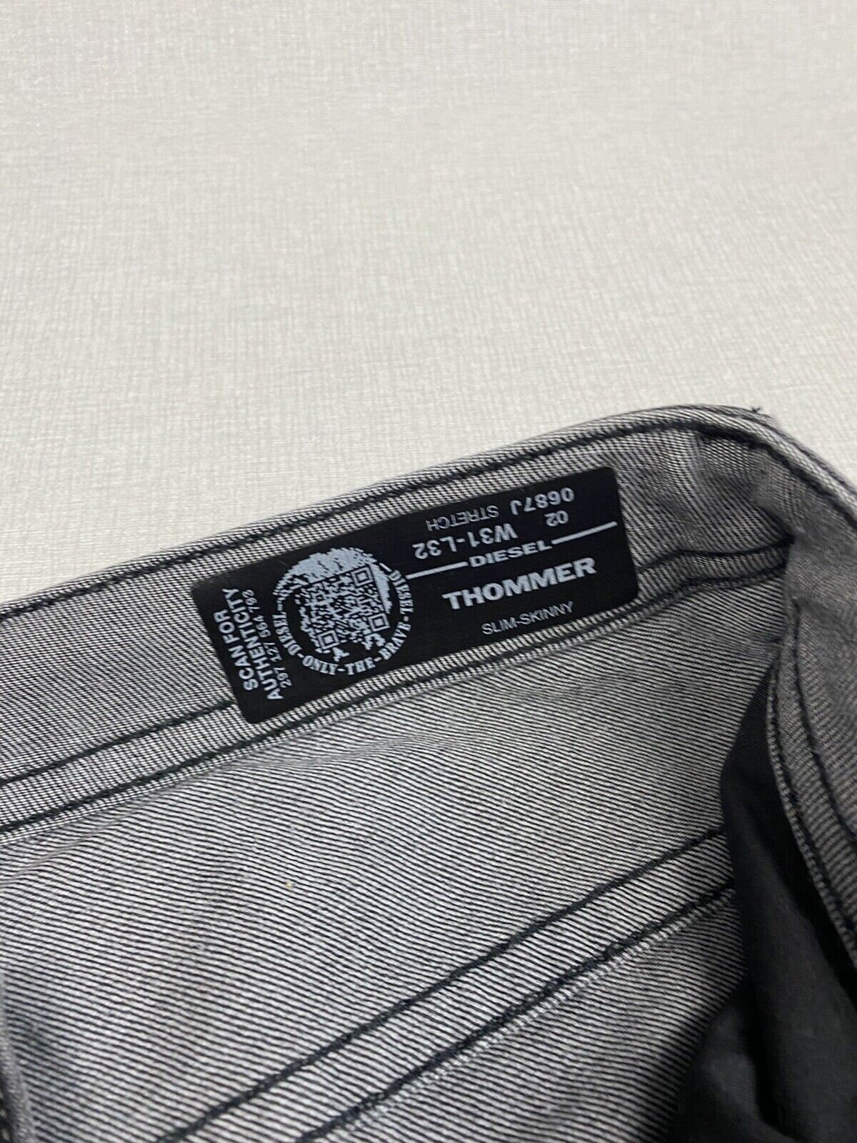 Mens Diesel Jeans Thommer Slim-skinny Stretch Denim Pants Size