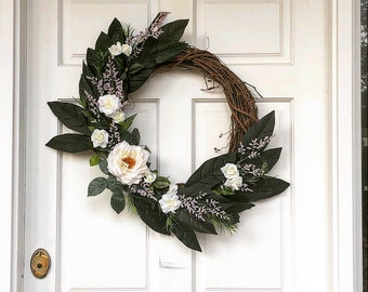 Spring Magnolia Wreath