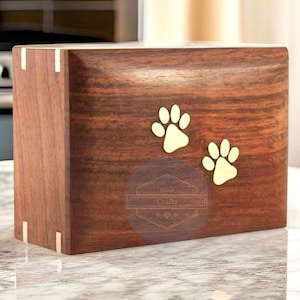 Cremation Pet Urn, Engraved Dog Cat Ashes, Pet urn for dogs cats, Keepsake Wood Box, Memorial, Pet Loss Gifts, Cremation Urns for loved one