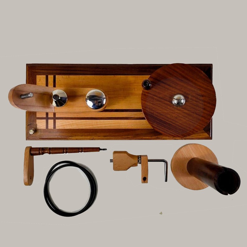 Large Wooden Yarn Ball Winder for Heavy Duty, Rosewood & Beech Wood