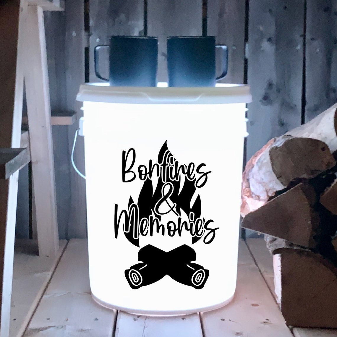 Camping decal Camp bucket vinyl sticker Car Laptop Window Etsy