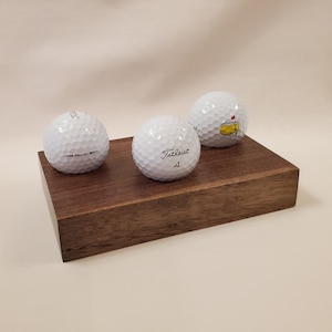 Walnut Golf Ball Display