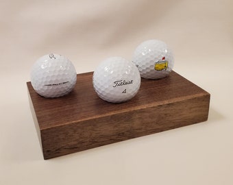 Walnut Golf Ball Display