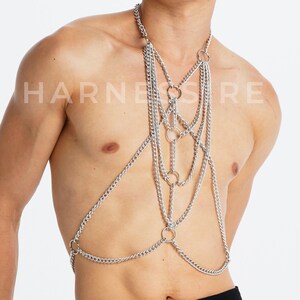 Chain Body Accessories | Gold Silver Body Chain • Body Jewelry • Chain Lingerie • Sexy Body Chain • Burning Man Festival Fashion