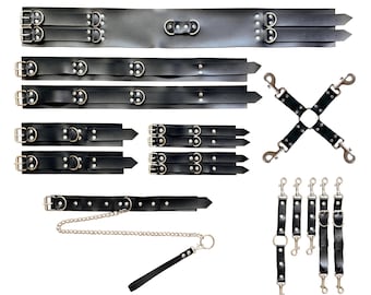 Women's Leather Restraint Set | Adjustable Costume & Performance Accessory