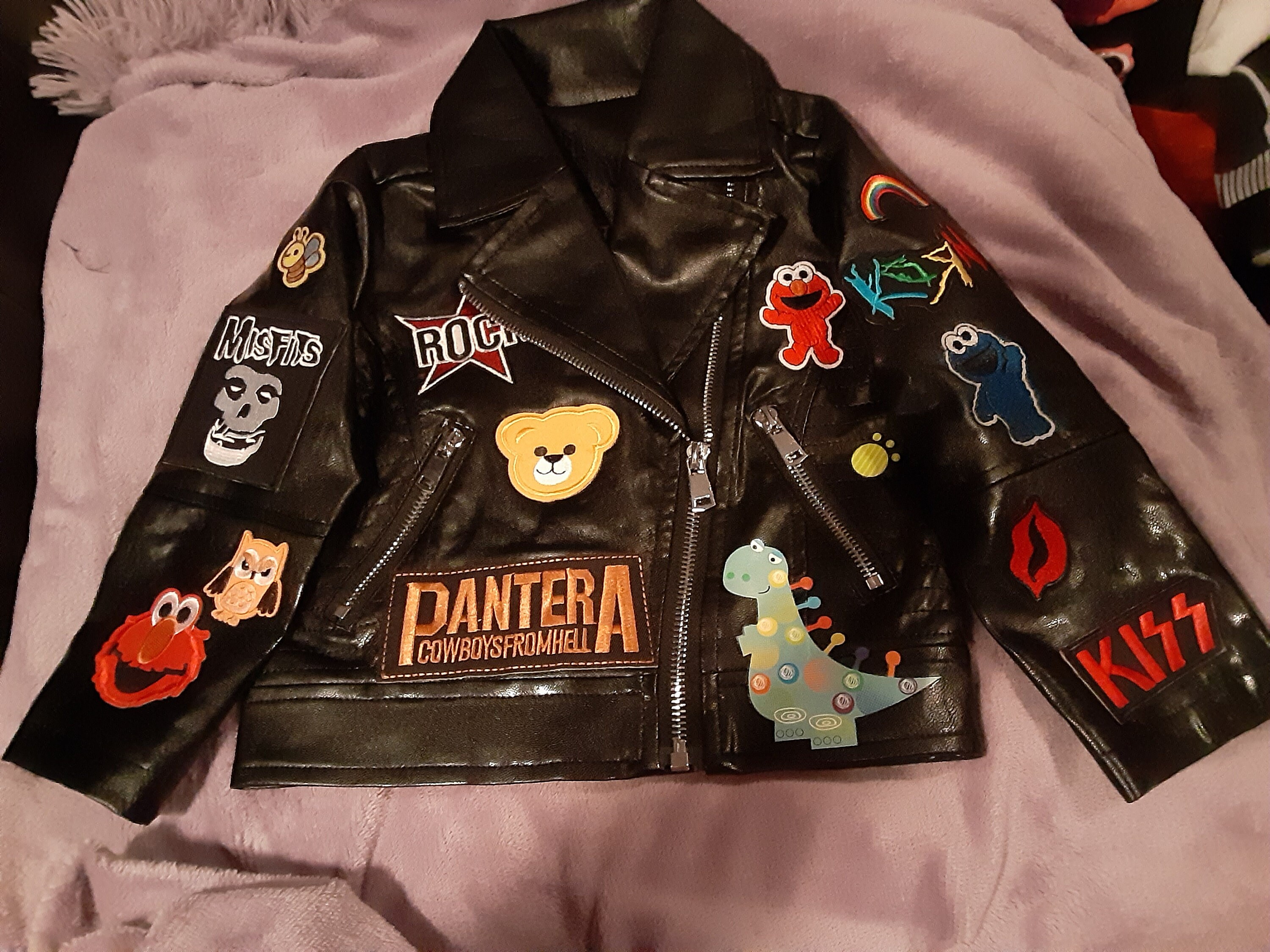 Toddler/childs leather battle jacket Etsy
