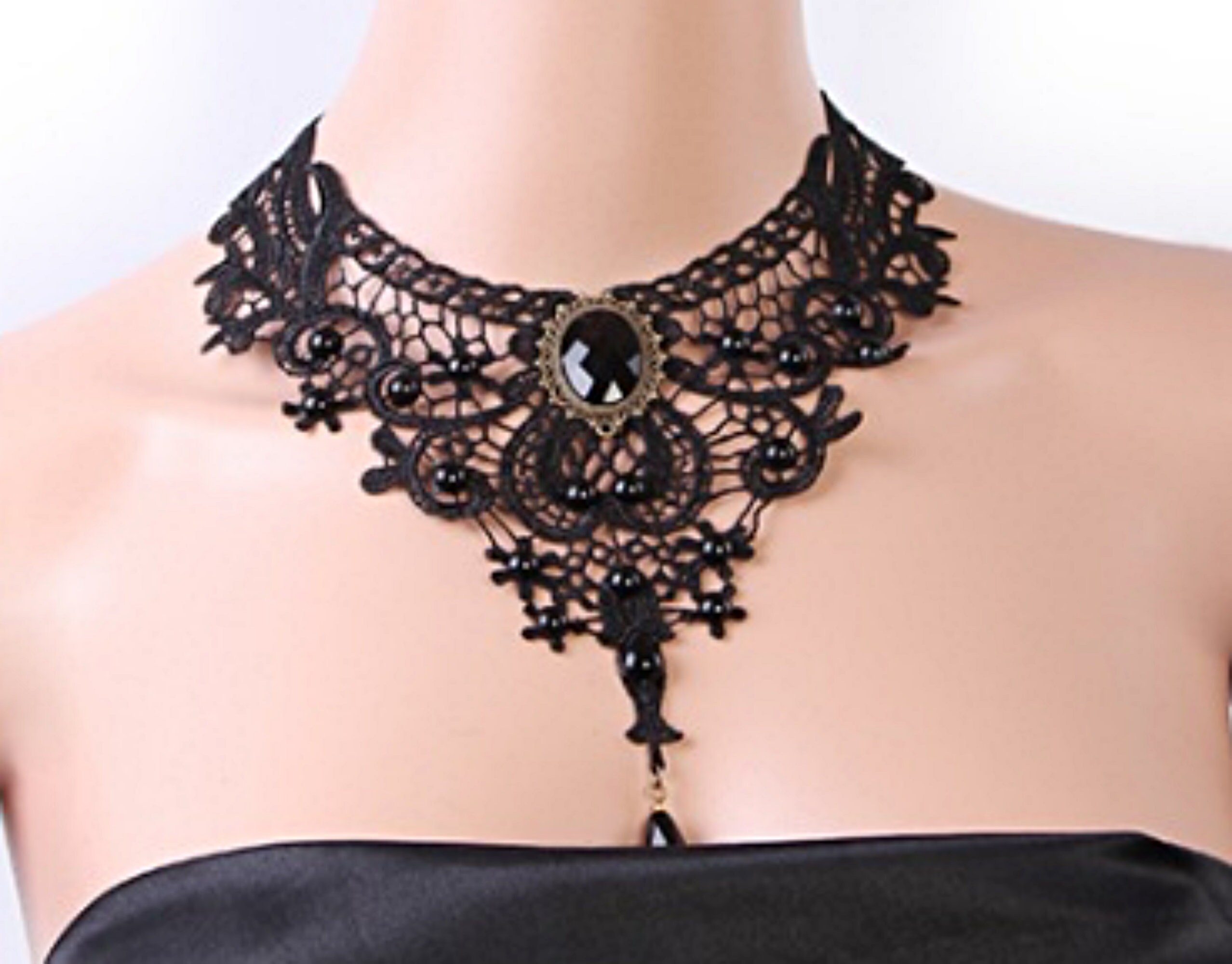Black Choker Necklace , Chokers , Jewelry , Necklaces