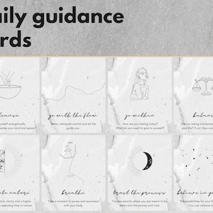 Cartes d'orientation quotidiennes imprimables d'affirmation positive | Jeu de citations de rappel | Abondance | Amour de soi | Loi de manifestation de l'attraction numérique