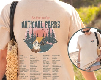 Trendy National Parks Comfort Colors T-shirt: Camping & Outdoors, Adult Unisex