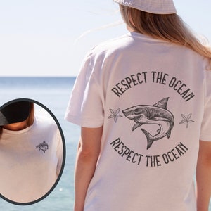 Ocean shirt, Oceancore shirt, Save the sharks, Shark tshirt, Comfort Colors shirt, Shark shirt, Beach bum, y2k clothing, y2k clothes