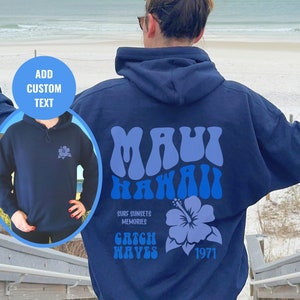Hawaii Hoodie, Maui sweatshirt, Gift for Bride, Bachelorette Party Hoodies