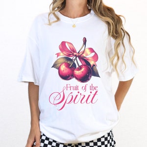 Fruit of the Spirit Shirt: Retro Christian Tee, Comfort Colors