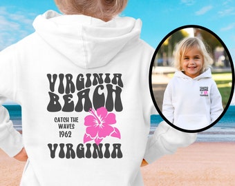 YOUTH - Virginia Beach Hoodie, VA Sweatshirt, Trendy sweatshirts, Coastal Vibes, Matching family shirts, Kid hoodies, Beach Gifts