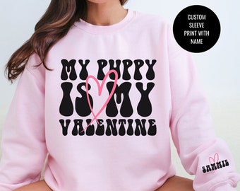 Puppy Mama Gift | Custom Dog Mom Sweatshirt | Doggie Lover Gift | Retro Cool Dog Crewneck | Frenchie Mommy Sweater | Valentine's Day