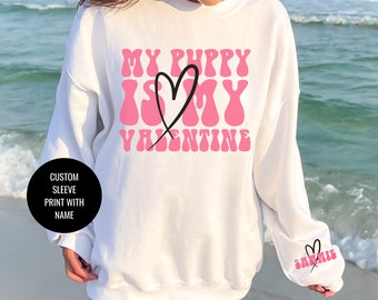 Puppy Mama Gift | Custom Dog Mom Sweatshirt | Doggie Lover Gift | Valentine Crewneck | Frenchie Mommy Sweater | New Puppy Daddy Shirt