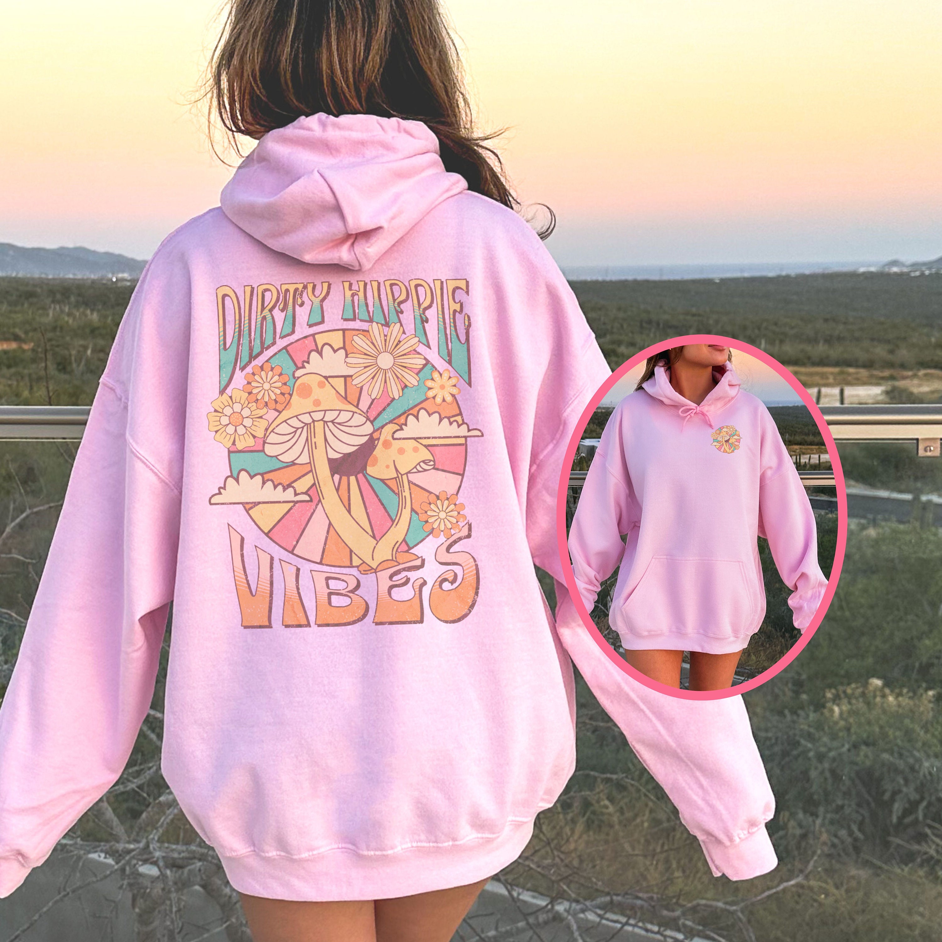 Dirty Hippie Hoodie Granola Girl Aesthetic Dirty Hippie