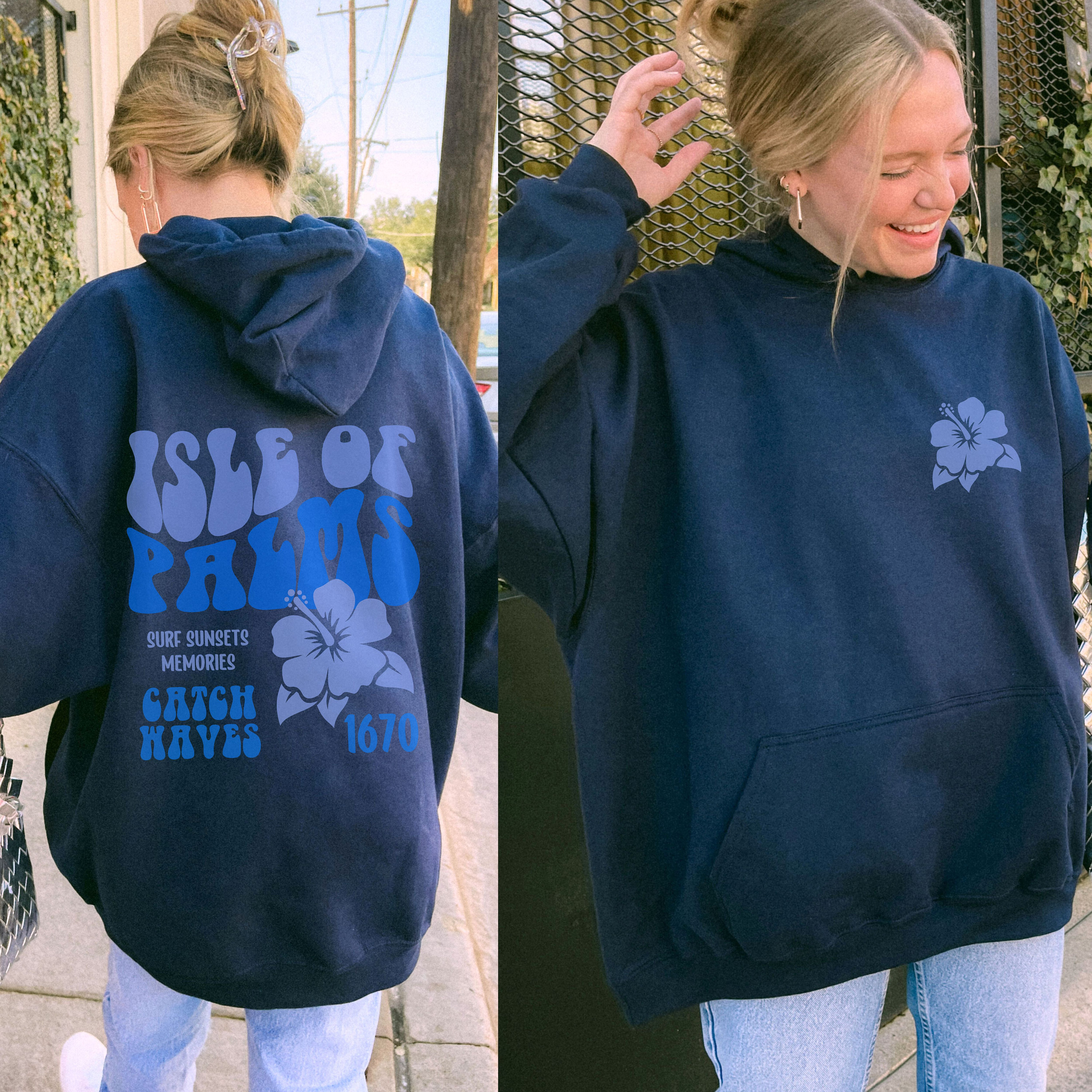 Sweat Capuche Femme Pacific & Co. – Panama City Beach, Petite Taille, Intégralement Zippé, Rose